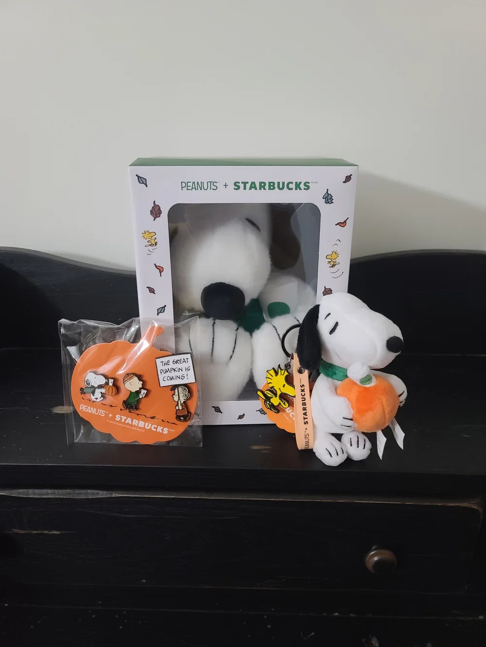 Starbucks x Peanuts Snoopy Pumpkin Plush Bundle